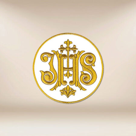 Embroidered appliqué "Ihs"