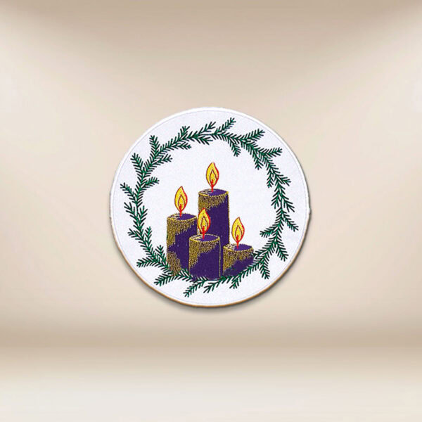 Embroidered appliqué "Advent"