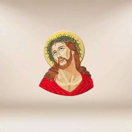 embroidered application Christ the Suffering