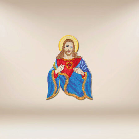 Embroidered appliqué "Heart of Jesus"