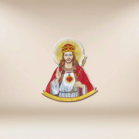 Embroidered appliqué "Christ the King"