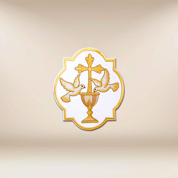 Embroidered appliqué "Doves"