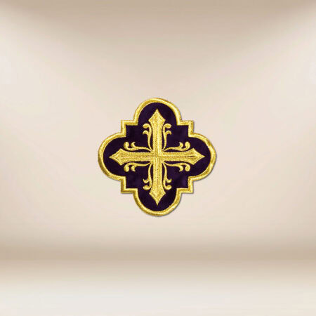 Embroidered appliqué on plush "Cross"