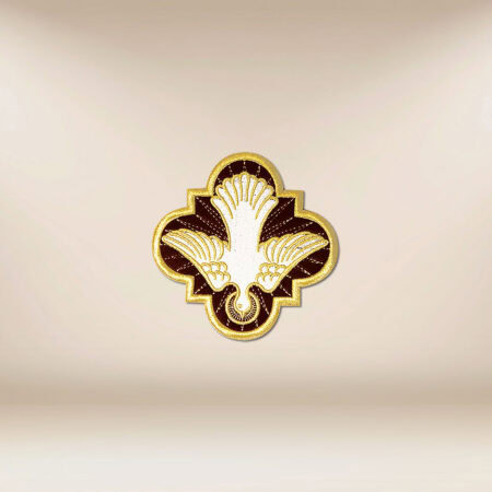 Embroidered appliqué on plush "Holy Spirit"