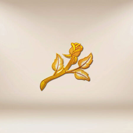 Embroidered Appliqué "Golden Rose"