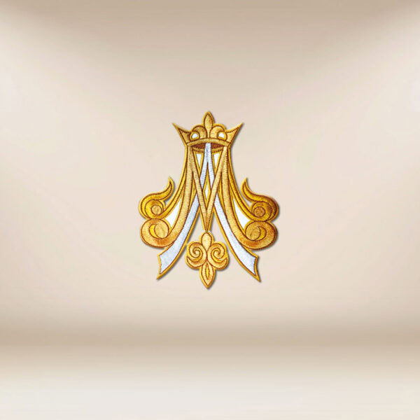 Embroidered Appliqué "M" Gold