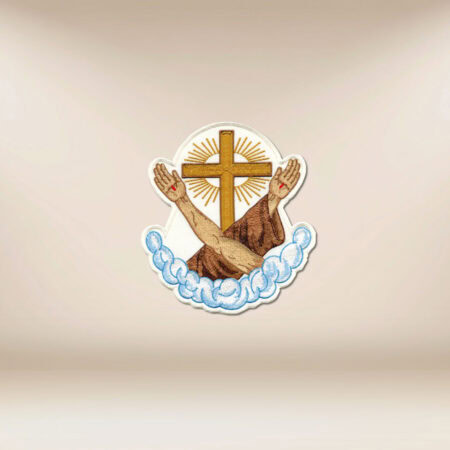 Embroidered appliqué "Peace and Goodness"