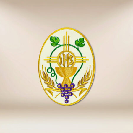 Embroidered appliqué "Ihs"