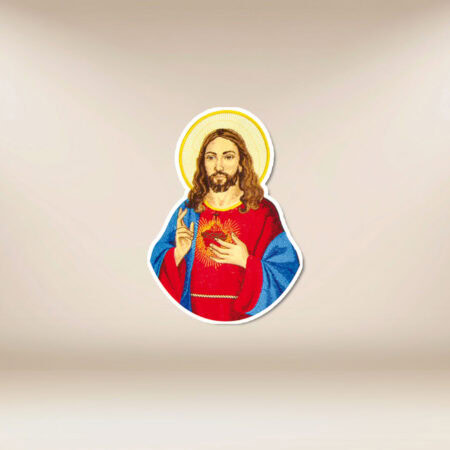 Embroidered appliqué "Heart of Jesus"