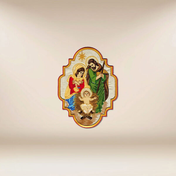 Embroidered appliqué "Holy Family"