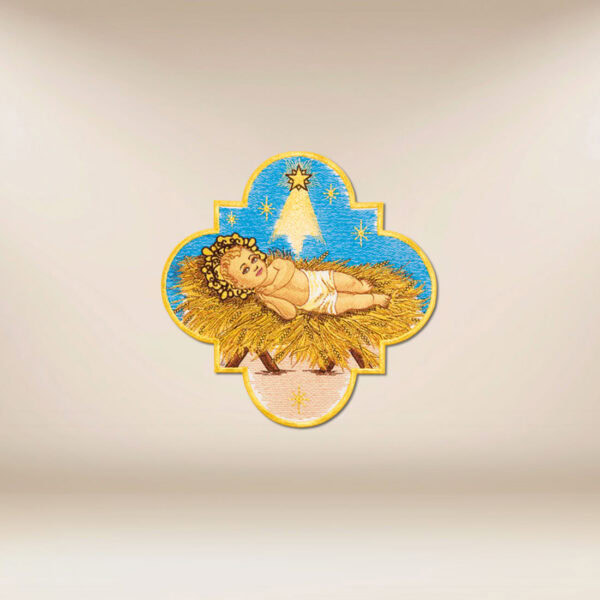 Embroidered appliqué "Baby Jesus"