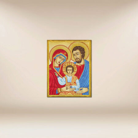 Embroidered appliqué "Holy Family Icon"