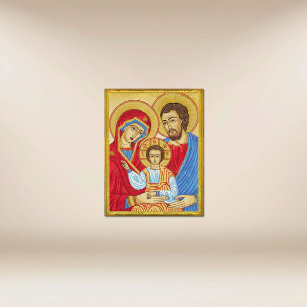 Embroidered appliqué "Holy Family Icon"