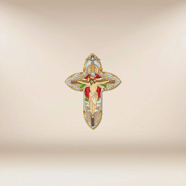 Embroidered appliqué "Holy Trinity"