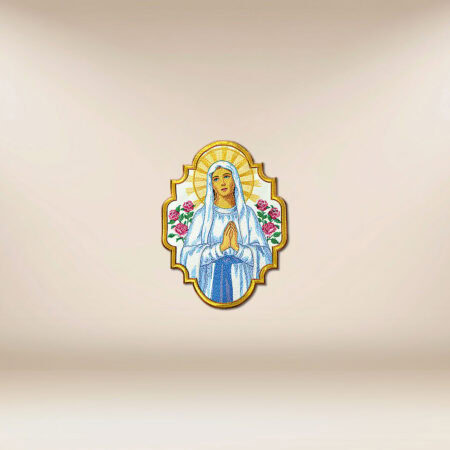 Embroidered appliqué "Our Lady"