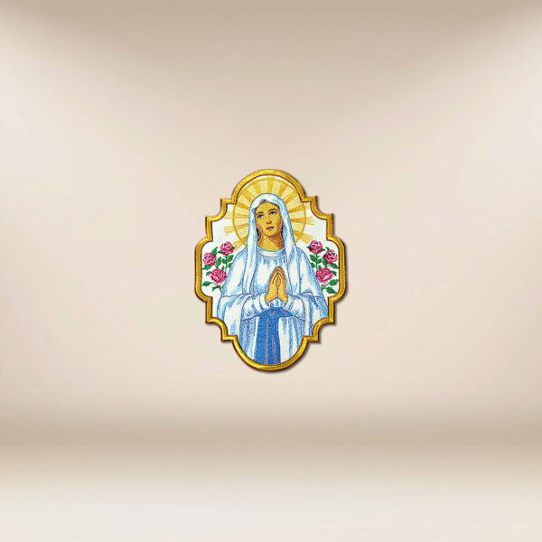 Embroidered appliqué "Our Lady"