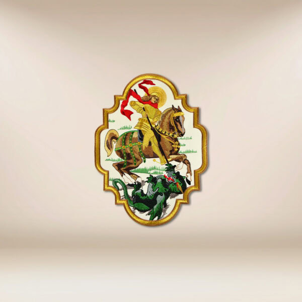 Embroidered appliqué "St. George"