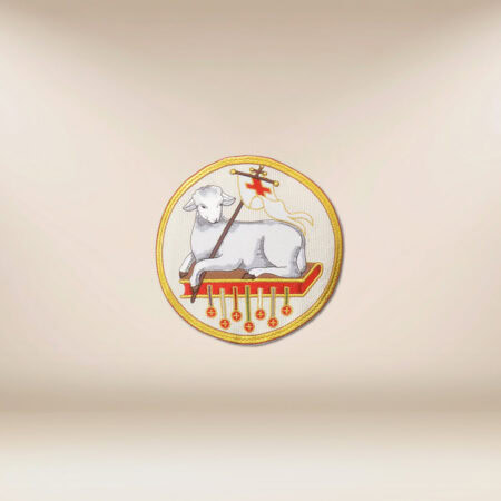 embroidered application Lamb of God