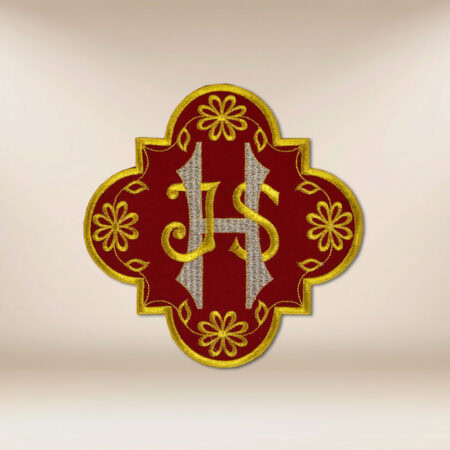 Embroidered appliqué "Ihs"