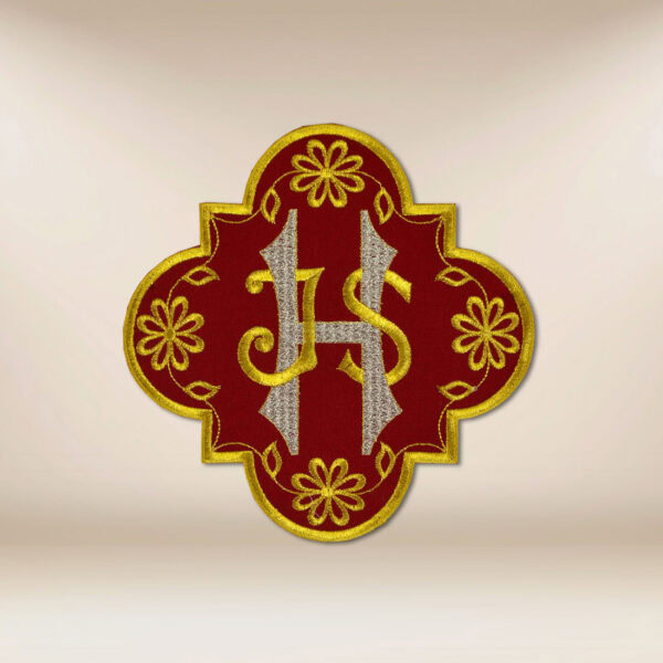 Embroidered appliqué "Ihs"