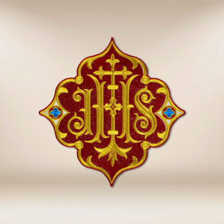 Embroidered appliqué "Ihs"