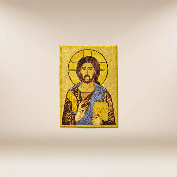 Embroidered appliqué "Jesus Pantocrator"