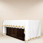Embroidered liturgical altar cloth