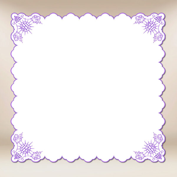 Serwetka haftowana “Cristiano” fioletowa 95×95