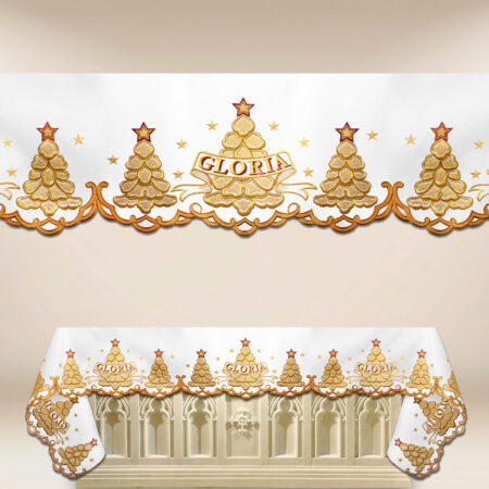 Embroidered altar cloth Gloria