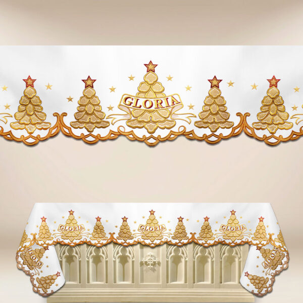 Embroidered altar cloth Gloria