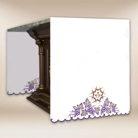 Embroidered altar cloth with crosses