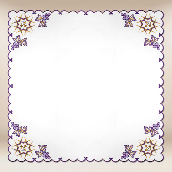 Embroidered Lenten napkin 95×95
