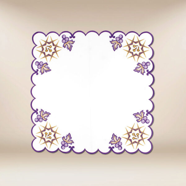 Embroidered Lenten napkin 45×45