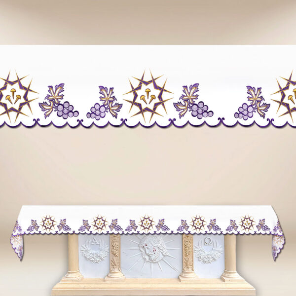 Lenten embroidered altar cloth
