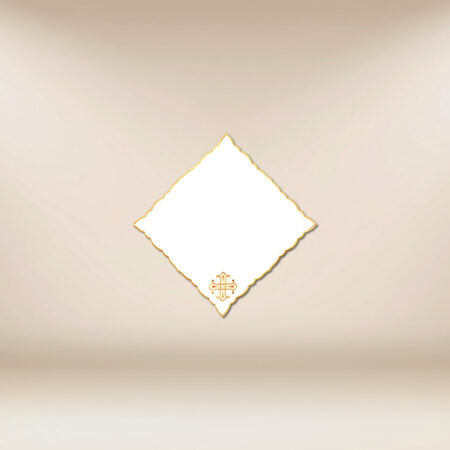 Embroidered Napkin "Calvario" Gold 32×32
