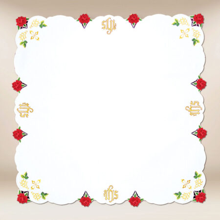 Serwetka haftowana “Róże”95×95