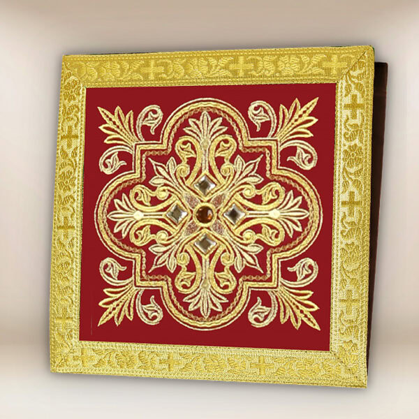 Embroidered Burse "Brillante-Vino"