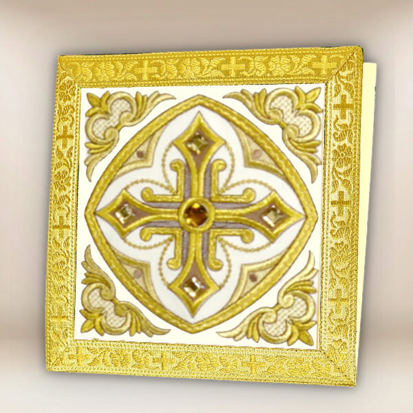 Embroidered Burse "Brillante-Bianco"