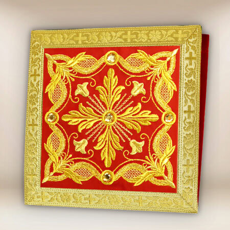 Embroidered Burse "Brillante-Rosso"
