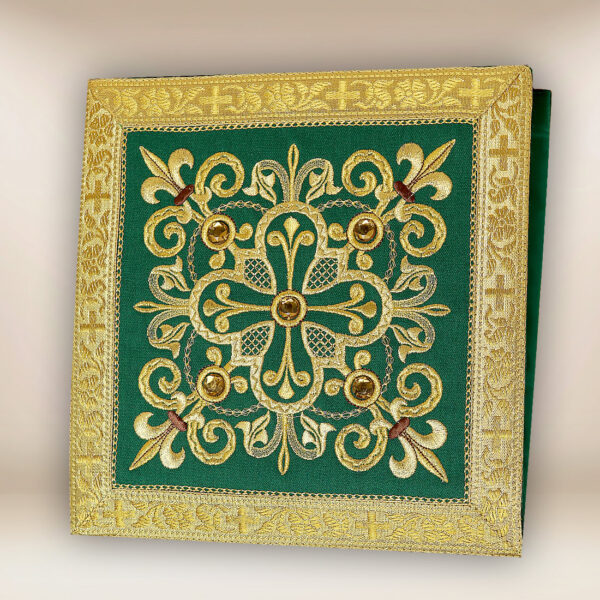 Embroidered Burse "Brillante-Verde"