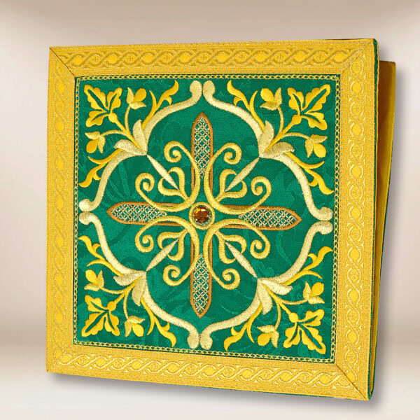 Embroidered Burse "Massimo-Verde"