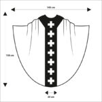 Liturgical chasuble Good Shepherd embroidered