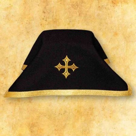 Chalice Veil Black with Gold Decorative Ribbon 55 x 55 cm