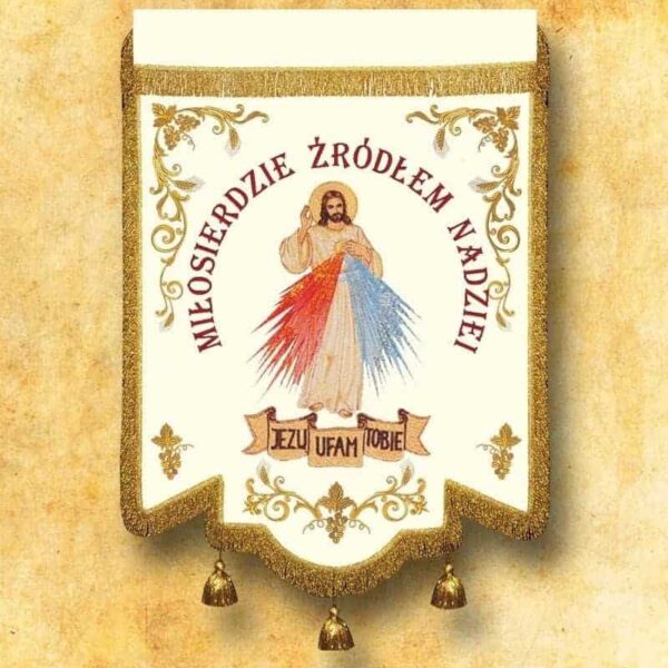 Embroidered Banner – Jesus the Merciful