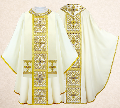“Brillante-Bianco” Embroidered Chasuble