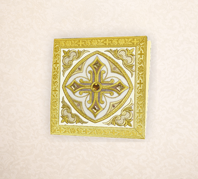 “Brillante-Bianco” Embroidered Pouch