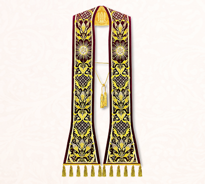 Embroidered Stole “Pietre E Oro”