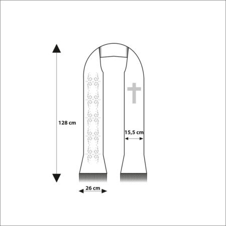 embroidered Roman liturgical stole