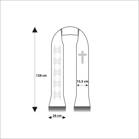 Stuła haftowana “IHS”