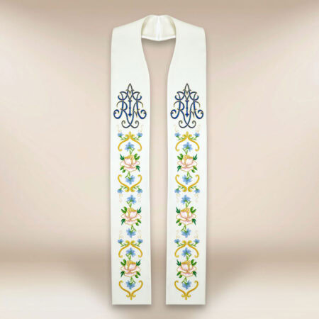 Stuła haftowana “Maryjna”